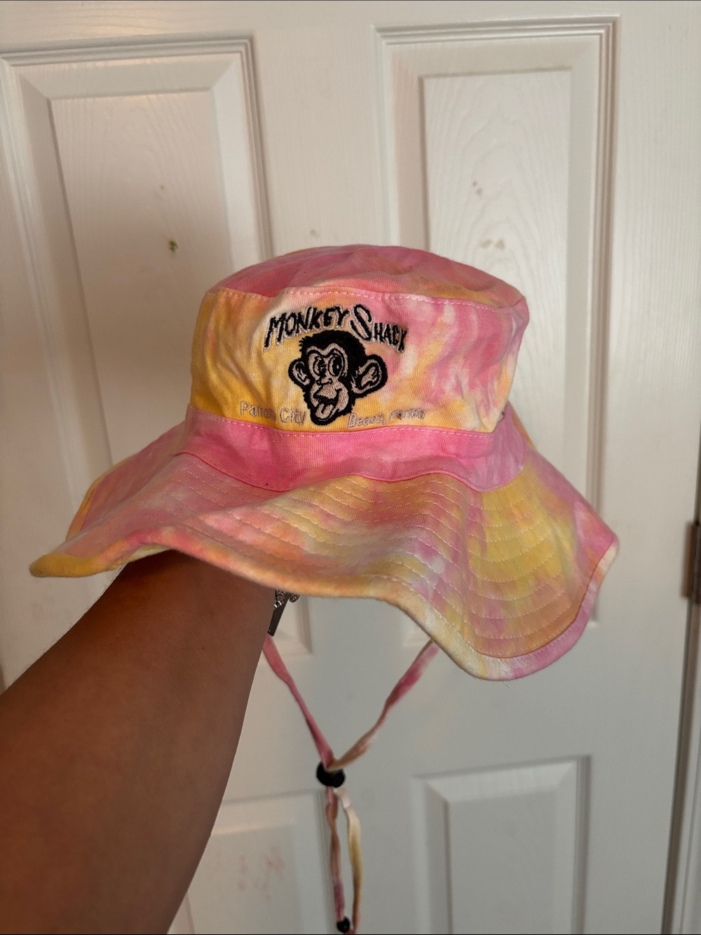 Kids Tie-Dye Bucket Hat - Pink & Yellow